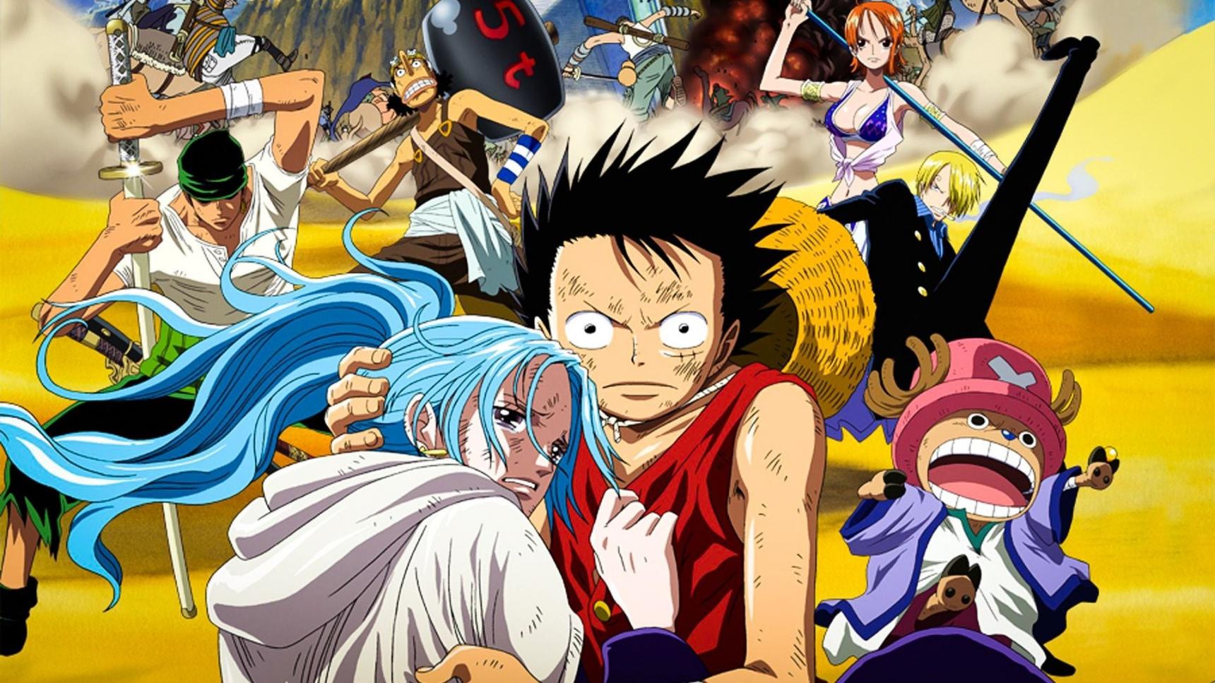 Fondo de pantalla de la película One Piece: Saga de Arabasta - Los Piratas y la Princesa del Desierto en CUEVANA3 gratis
