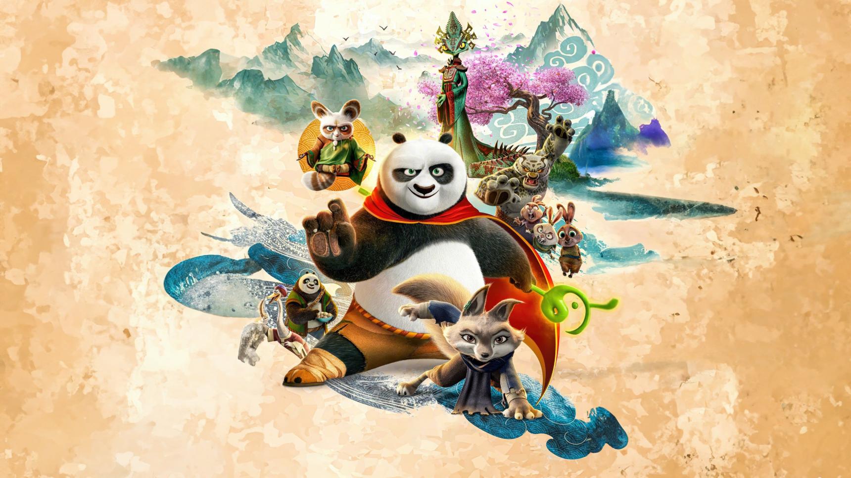 Fondo de pantalla de la película Kung Fu Panda 4 en CUEVANA3 gratis